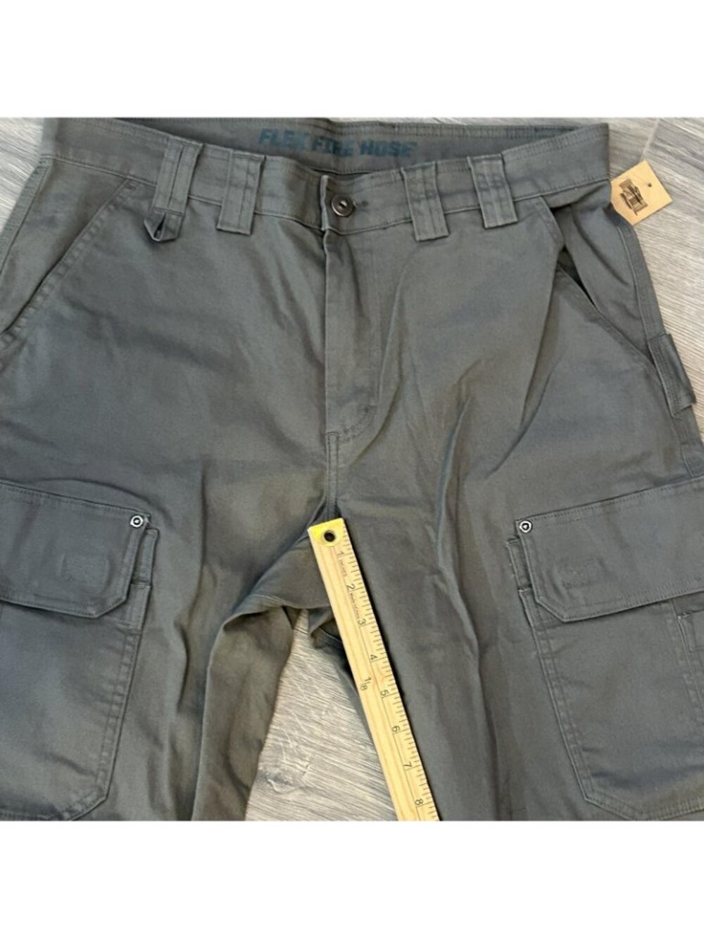 Duluth Trading Pants Mens 34x29 Gray DuluthFlex Fire Hose Relaxed Cargo Stretch - Picture 10 of 11